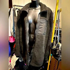 ASOS Men’s Sherpa Jacket Coat Large Black